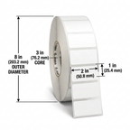 Label roll with Zebra-branded core