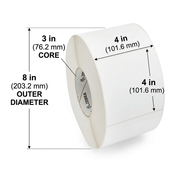 Zebra 10021230 annotated label roll