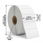 Zebra 83260 annotated label roll