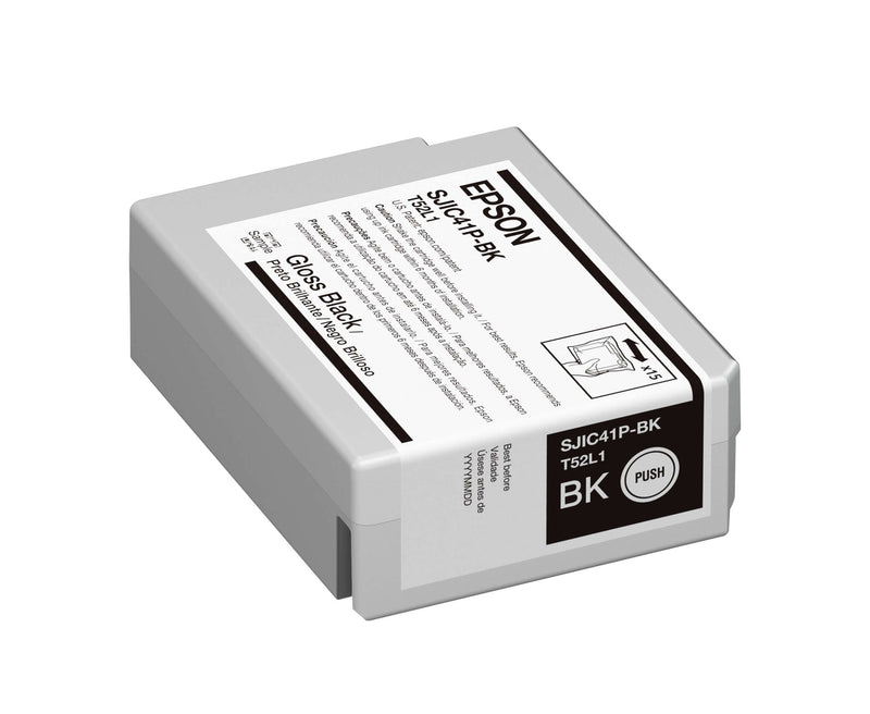 Epson C4000 black ink cartridge SJIC41P(BK) GLOSS cartridge for TM-C4000 printer.