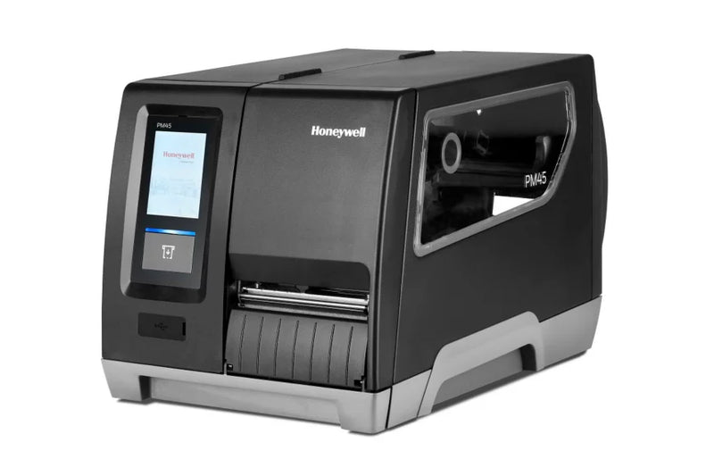 Honeywell label printer on a white background