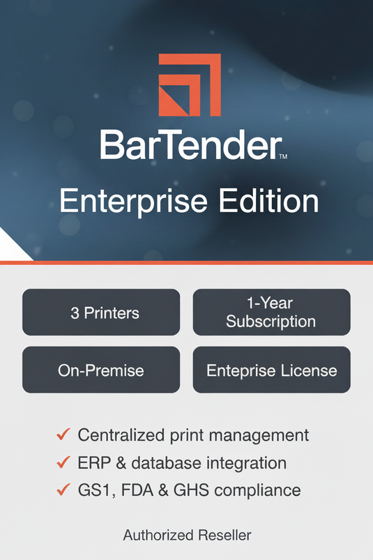 BarTender Enterprise 3-Printer Edition Card