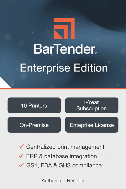 BarTender Enterprise Edition – Feature Card