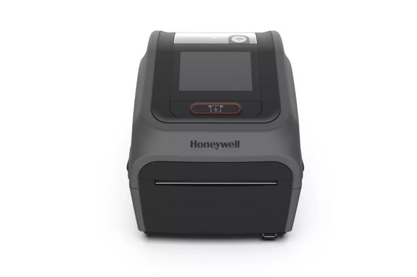 Honeywell PC45D desktop label printer with touchscreen and compact design, ideal for fast-paced work environments.
