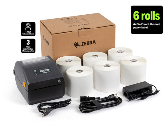 Zebra SMB-P1142887 ZD421 Warehouse Shipping Labeling Bundle