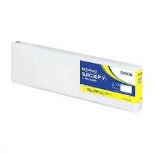 Epson TM-C7500G gloss yellow ink cartridge SJIC30P(Y) packaging for high-quality printing.